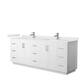 Option White, Nickel Trim, White Quartz Top