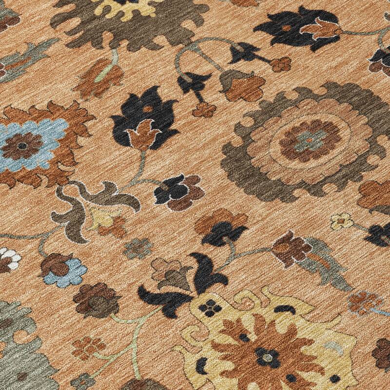 Machine Washable Indoor/ Outdoor Traditional Marci Chantille Rug