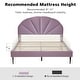 preview thumbnail 25 of 36, Upholstered Bed with Unique Seashell Headboard
