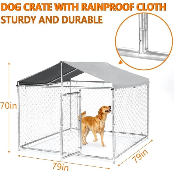 A closer look at Dog Crate With Roof And Windows