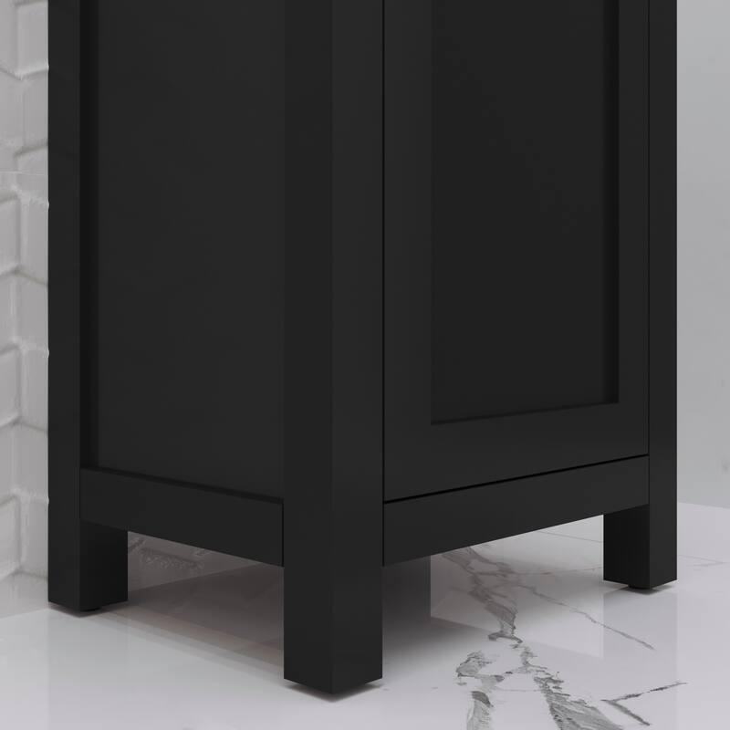 Mia 18 In. Integrated Ceramic Sink Top Bath Vanity in Espresso
