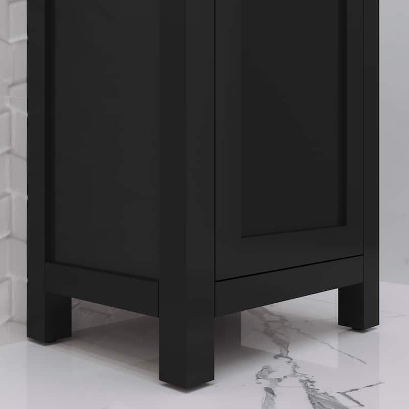 Mia 18 In. Integrated Ceramic Sink Top Vanity in Espresso with Modern Single Faucet