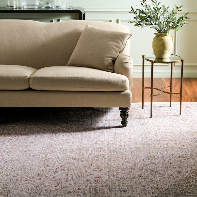 Martha Stewart by SAFAVIEH Sevda Vintage Distressed Rug - 8' x 10' - Grey/Rust