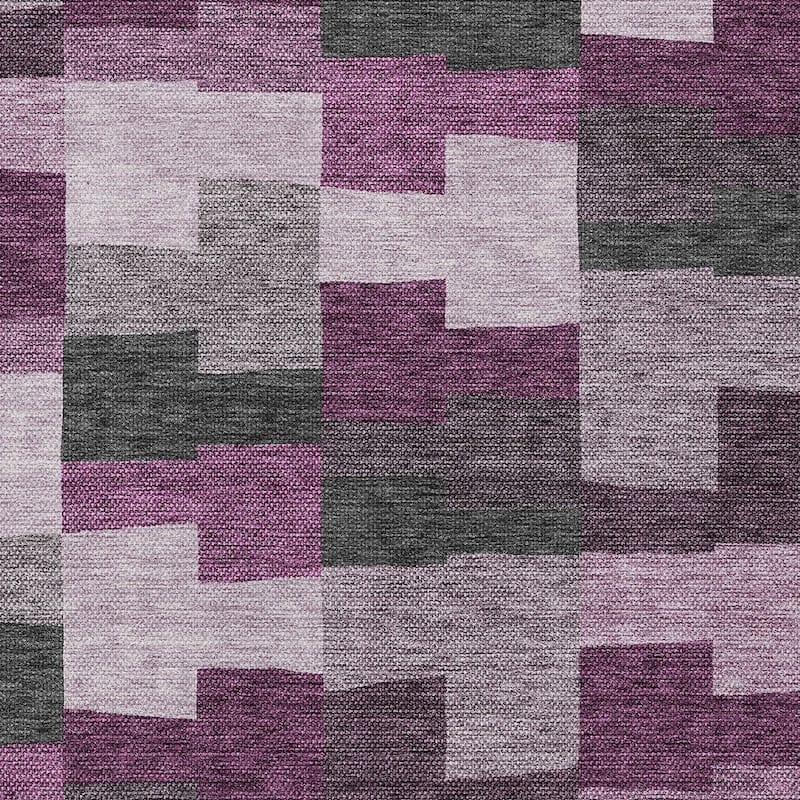 HomeRoots Geometric Transitional Rectangle Outdoor Rug