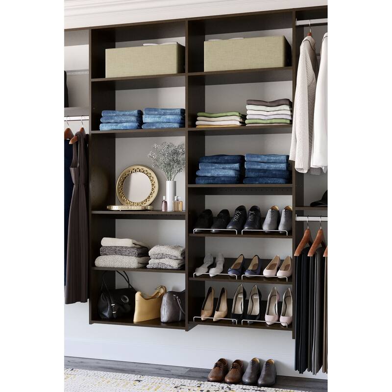 Easy Track 10 Ft. W. Dual Tower Classic Laminate Closet Kit
