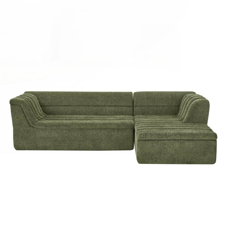 106" L-Shaped Modular Sectional Sofa with Chaise for Living Room