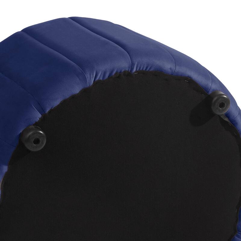 Modern Round Velvet Storage Ottoman Footrest Footstool