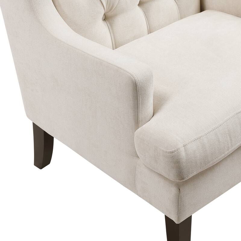 Haven 29" Textured Accent Chair - Button-tufted Chair Back