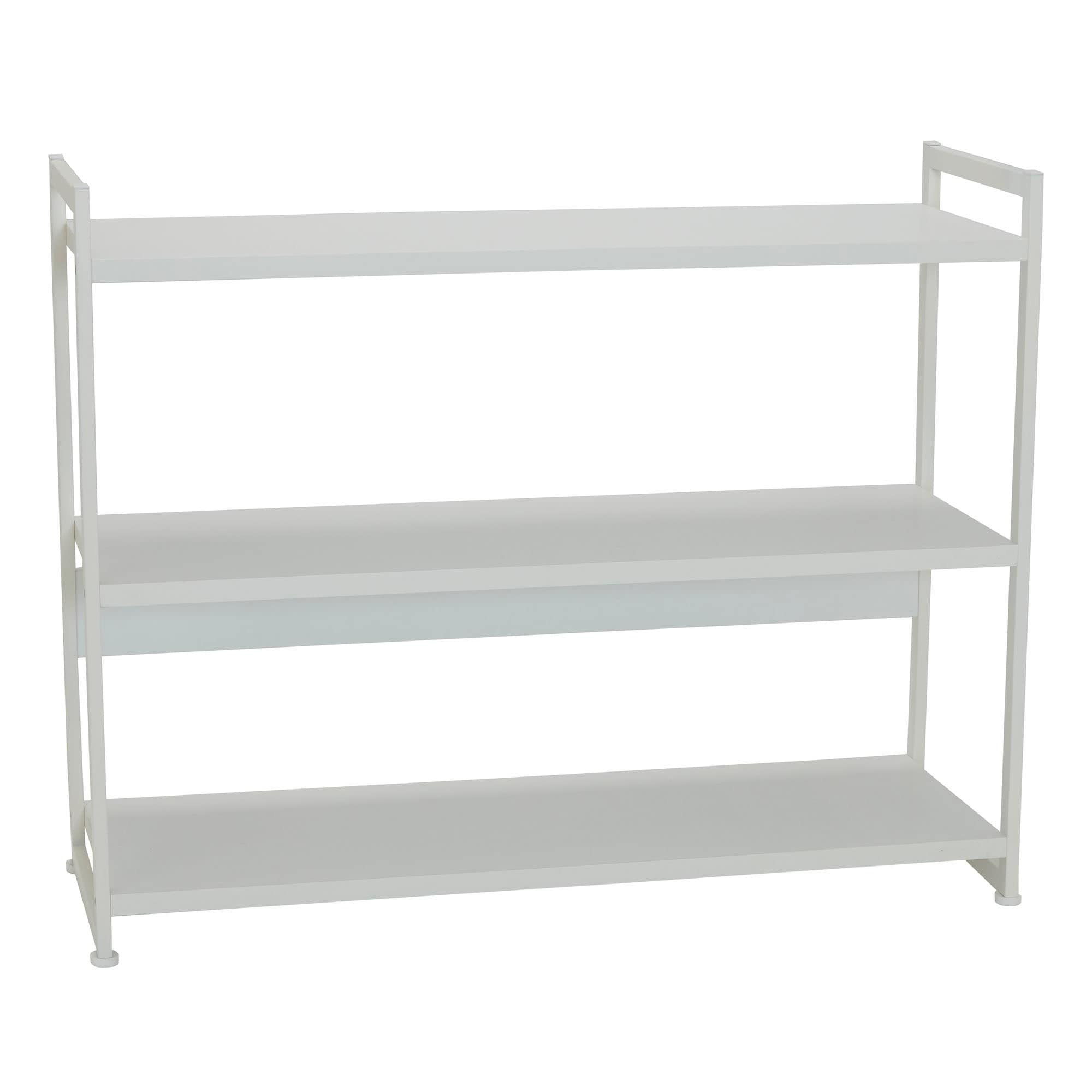 3 Shelf Open Storage Bookshelf - 13.8"L x 40.5"W x 32.5"H