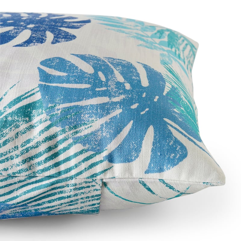 Exclusive Fabrics Printed Cotton Throw Pillow Covers 18 X 18 - Textured Decorative Pillow Covers (Set of 2)