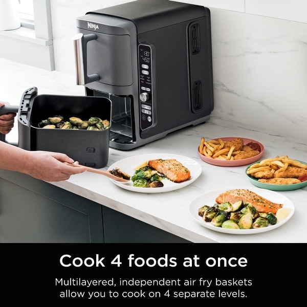 Ninja DoubleStack XL 10 QT, 6-in-1, 2-Basket Air Fryer - Bed