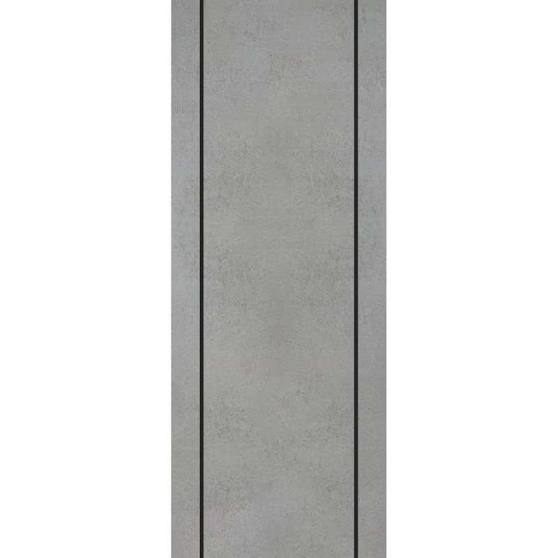 Slab Barn Door Panel 28 x 80 Planum 0016 Concrete with Sturdy Finished - 42" x 84"