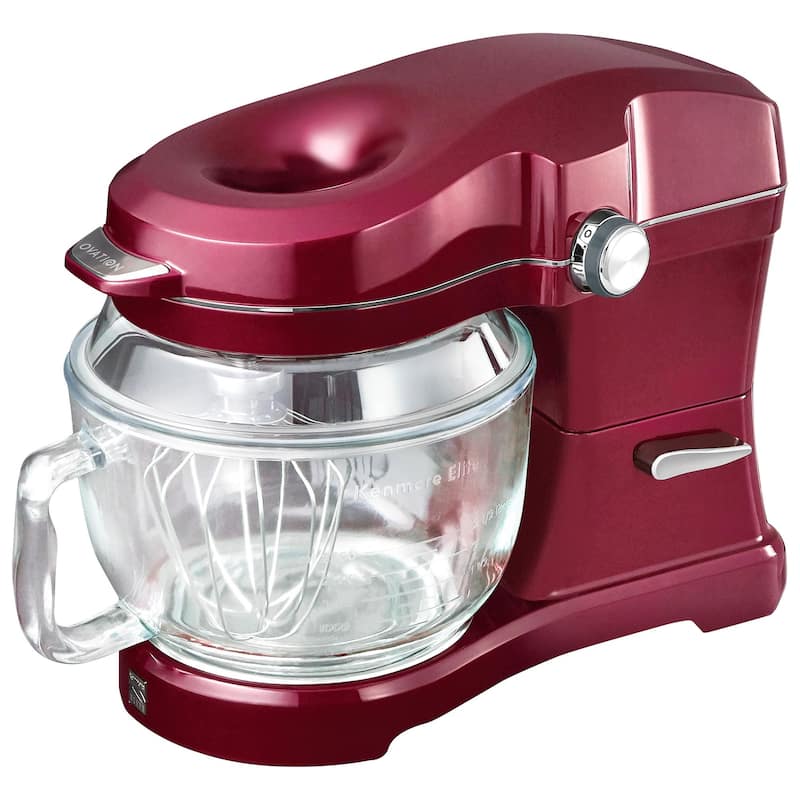 Kenmore Elite Ovation 5 qt Stand Mixer with Pour-In Top, 500W - Red