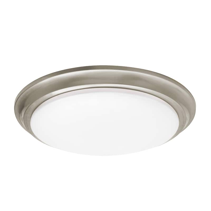 AFX Baron 12'' LED Flush Mount - Satin Nickel - 14"