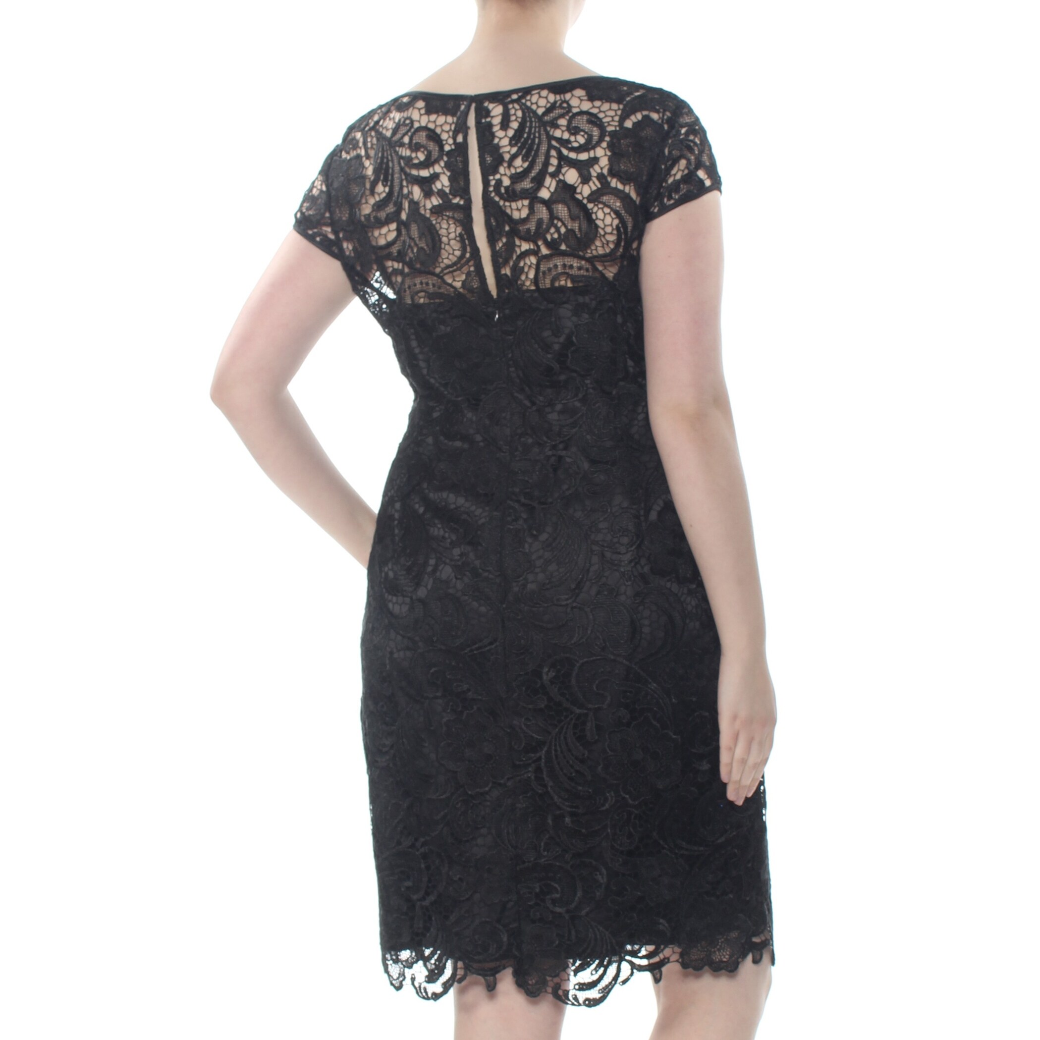 black lace dress size 20