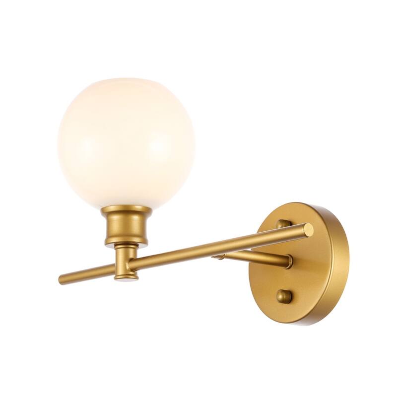 Collins 1-Light Glass Right Wall Sconce - 14.7/9.8