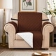 preview thumbnail 21 of 45, Subrtex Armchair Reversible Couch Cover Quilted Slipcover Furniture Protector Chocolate