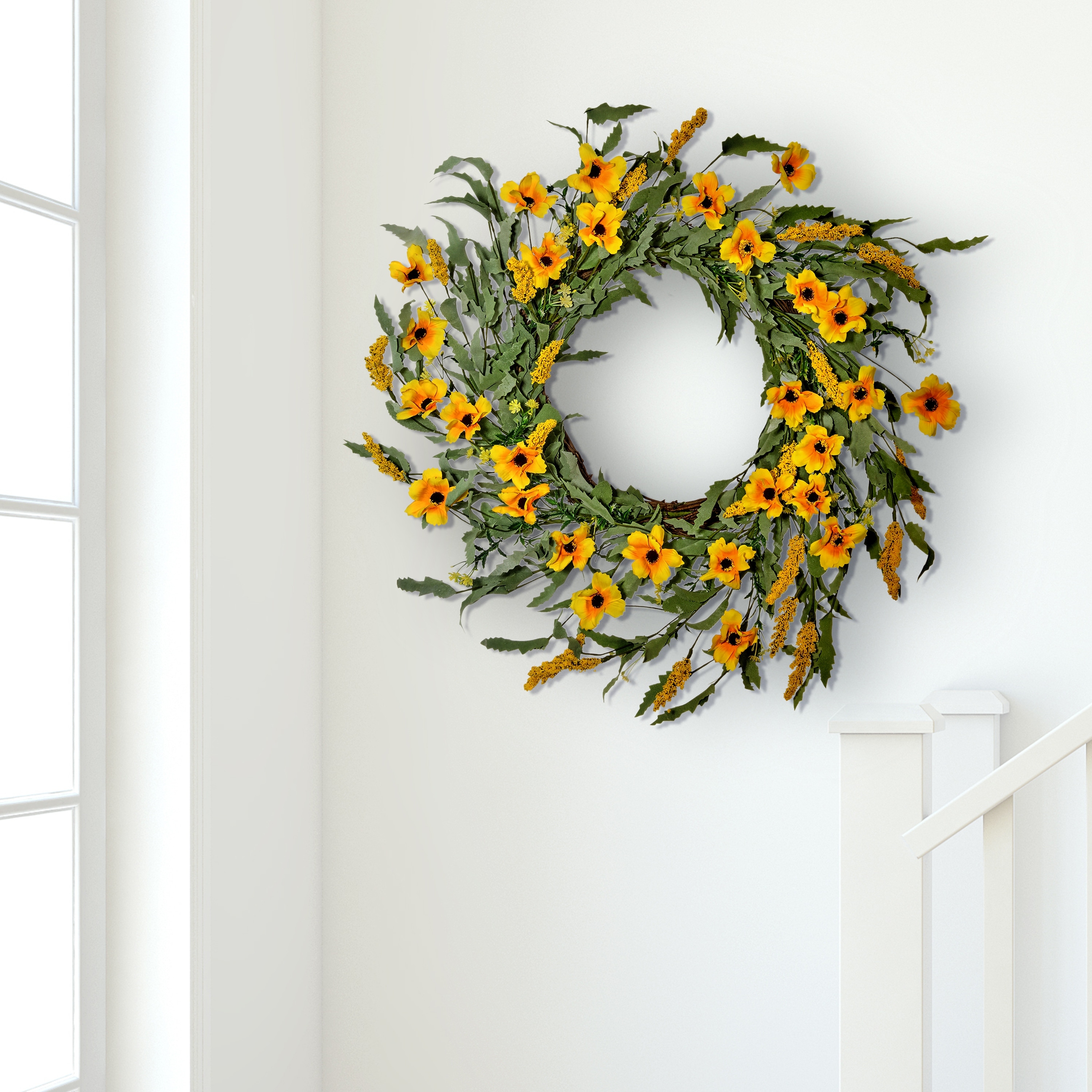 Cosmos & Goldenrod Wreath 22"