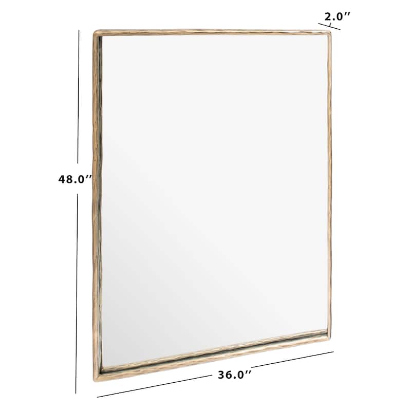 SAFAVIEH Couture Nandini 36-inch Large Rectangle Metal Mirror - 36 In W x 2 In D x 48 In H - 36Wx2Dx48H