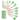 MegaChef 12 Piece Mint Green Silicone and Wood Kitchen Utensil Set