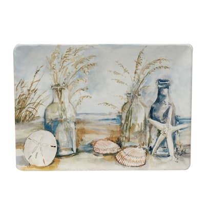 Certified International Coastal Landscape Rectangular Platter 14" x 10" - 14" x 10"
