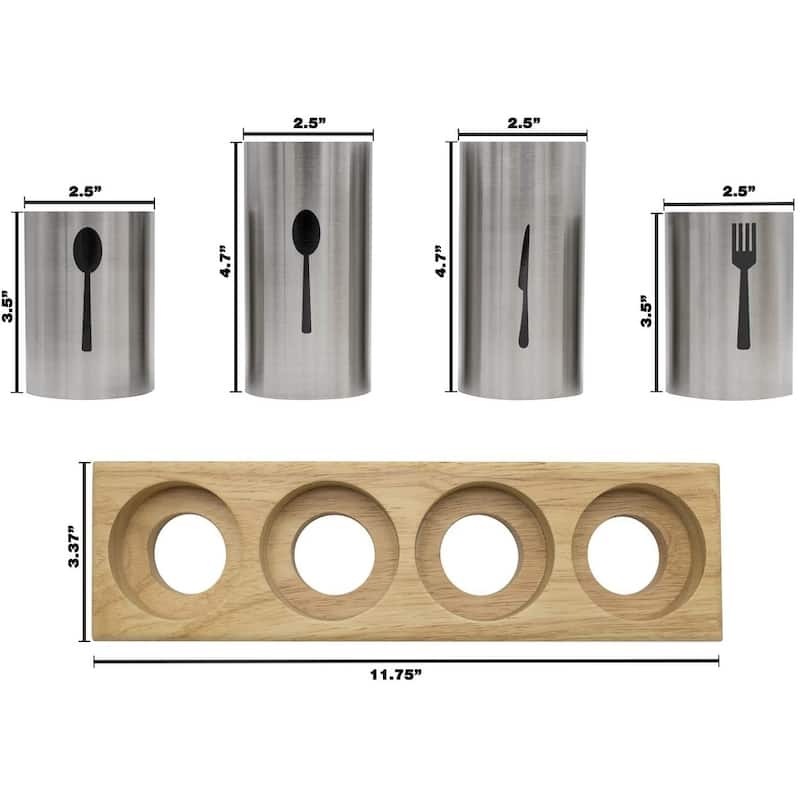 Stainless Steel Flatware Organizer Caddy with Base Bed Bath & Beyond