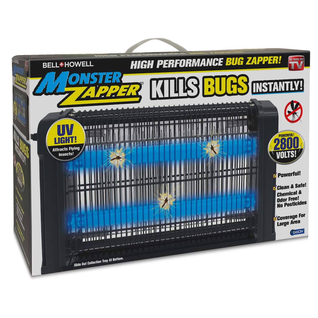 Bell Howell High Performance Monster Pest Insect Zapper - Black