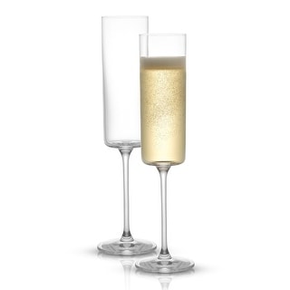 JoyJolt Claire European Crystal Champagne Glasses 5.7 oz Set of 2