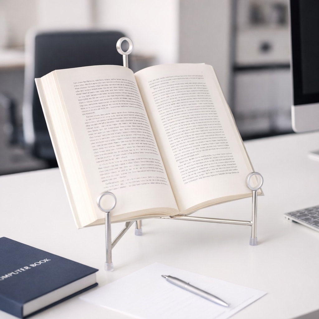 Stylish Metal and Acrylic Easel Stand Decorative Object