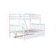 preview thumbnail 21 of 34, Functional Design Wood Bunk Bed with with Trundle, Convertible Ladder and Guardrail, Twin Over Full