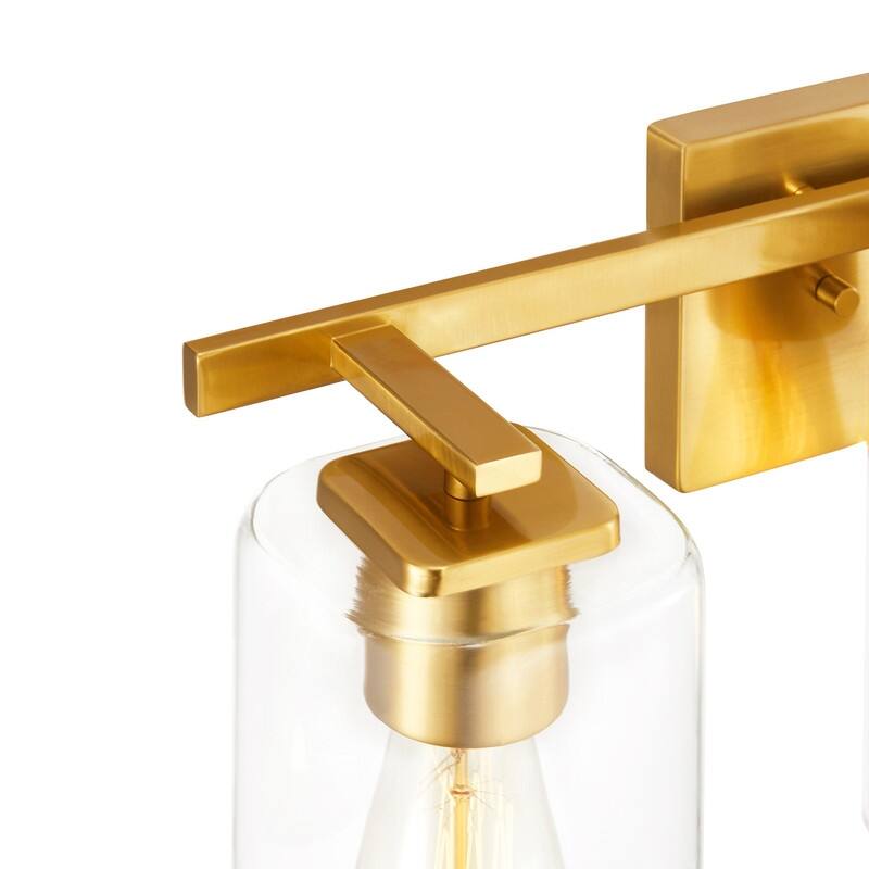 KAWOTI 20.75in. 3-light Bathroom Vanity Light with Square Glass