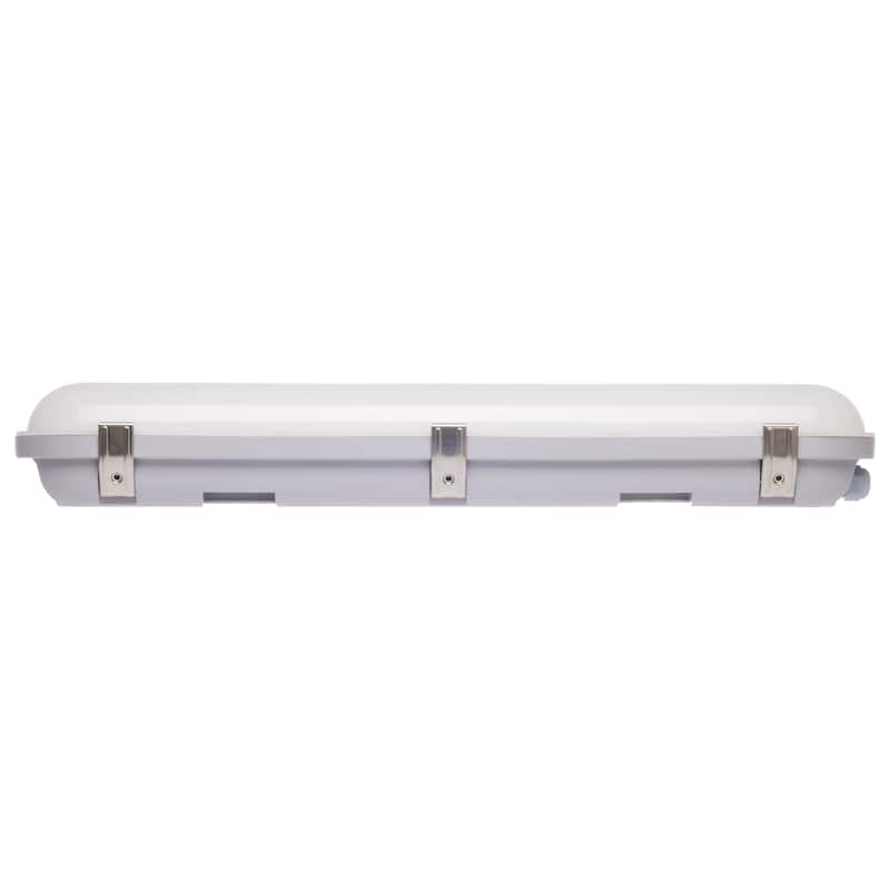 20 Watt LED 2 Foot Vapor Proof Emergency Battery Integrated Microwave Sensor 3K/4K/5K - Gray