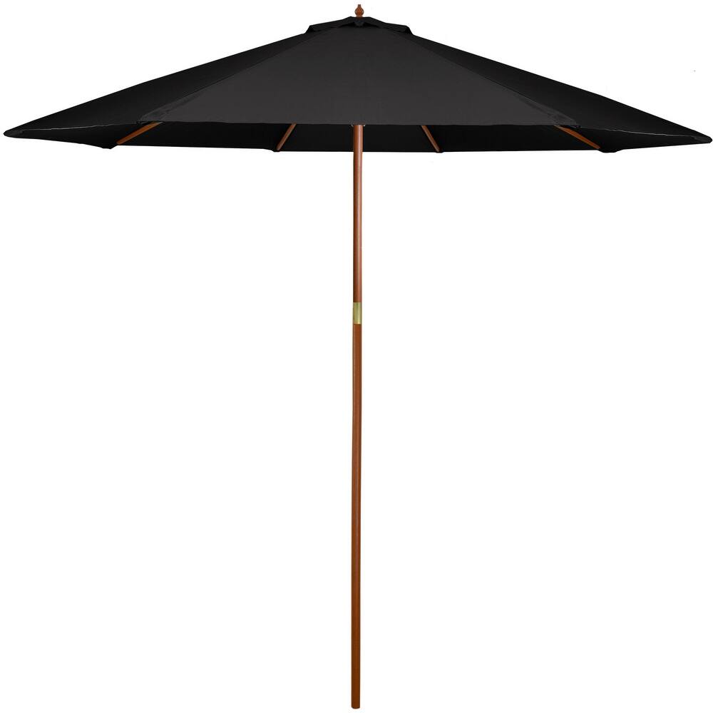 8.5ft Outdoor Patio Market Umbrella with Wooden Pole
