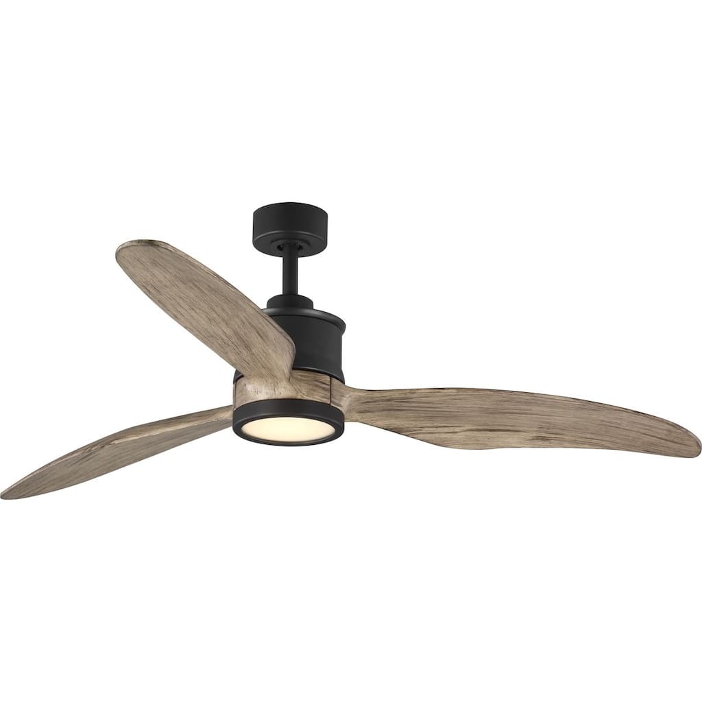 Farris Collection Three-Blade Carved Wood 60" Ceiling Fan - 12.370" x 31.250" x 10.500"