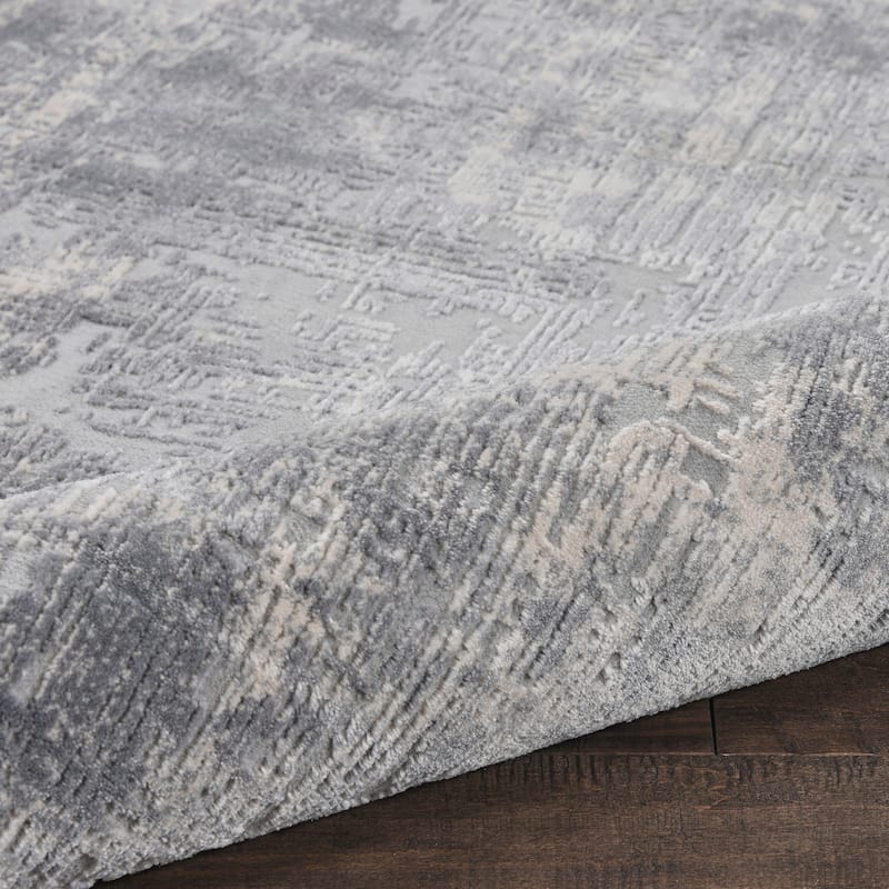 Rustic Textures Distressed Contemporary Abstract Area Rug