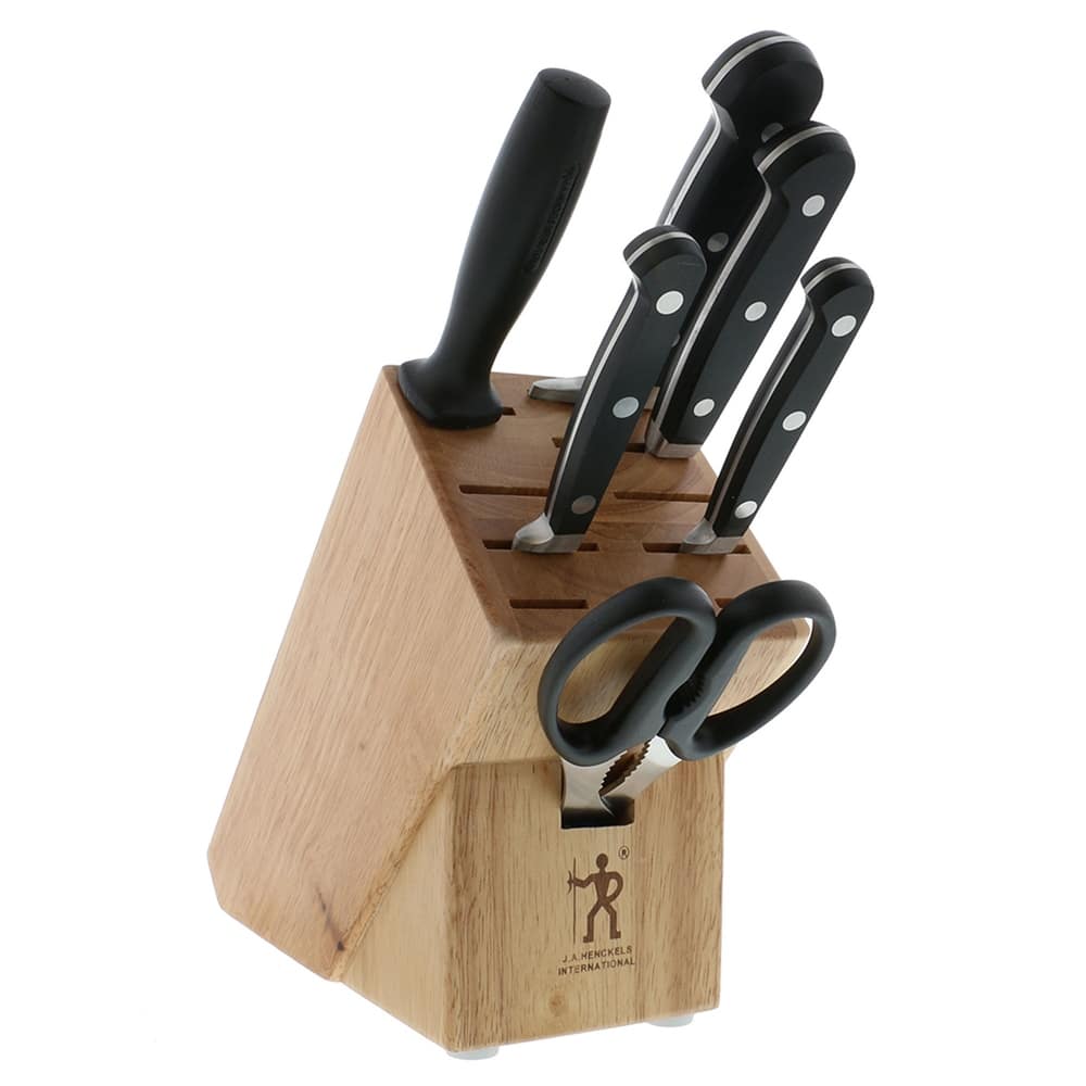 Henckels CLASSIC 7-pc Knife Block Set - Black