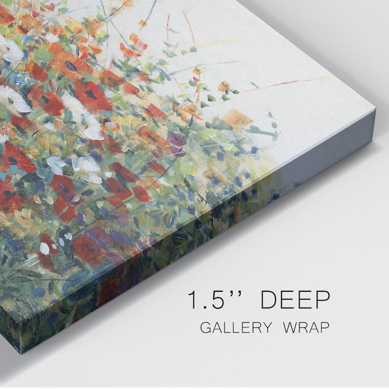 Garden in Bloom I Premium Gallery Wrapped Canvas - Ready to Hang