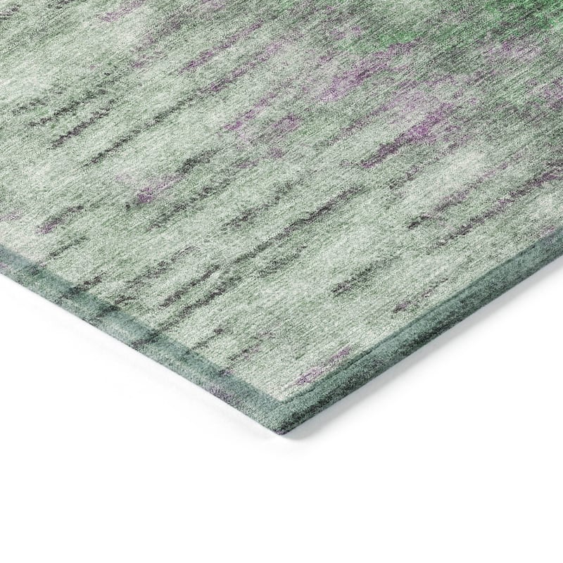 Machine Washable Indoor/ Outdoor Contemporary Ombre Chantille Rug