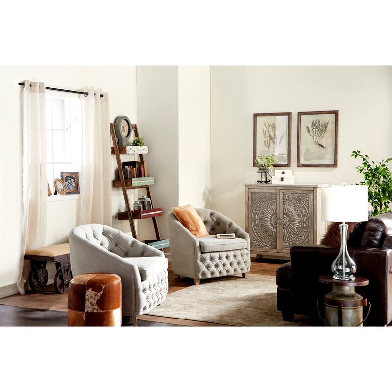 Wooden Box with Hinged Lid - Set of 2 White - Roche River Decor - 7"W x 10"L x 4"H