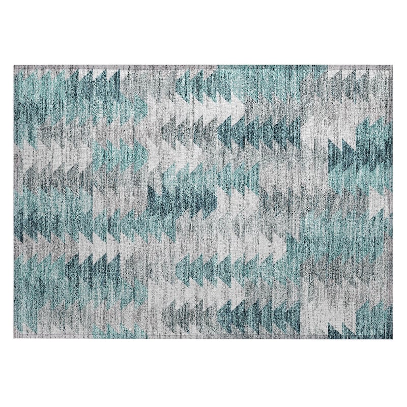 Machine Washable Indoor/ Outdoor Chantille Modern Moroccan Boho Rug