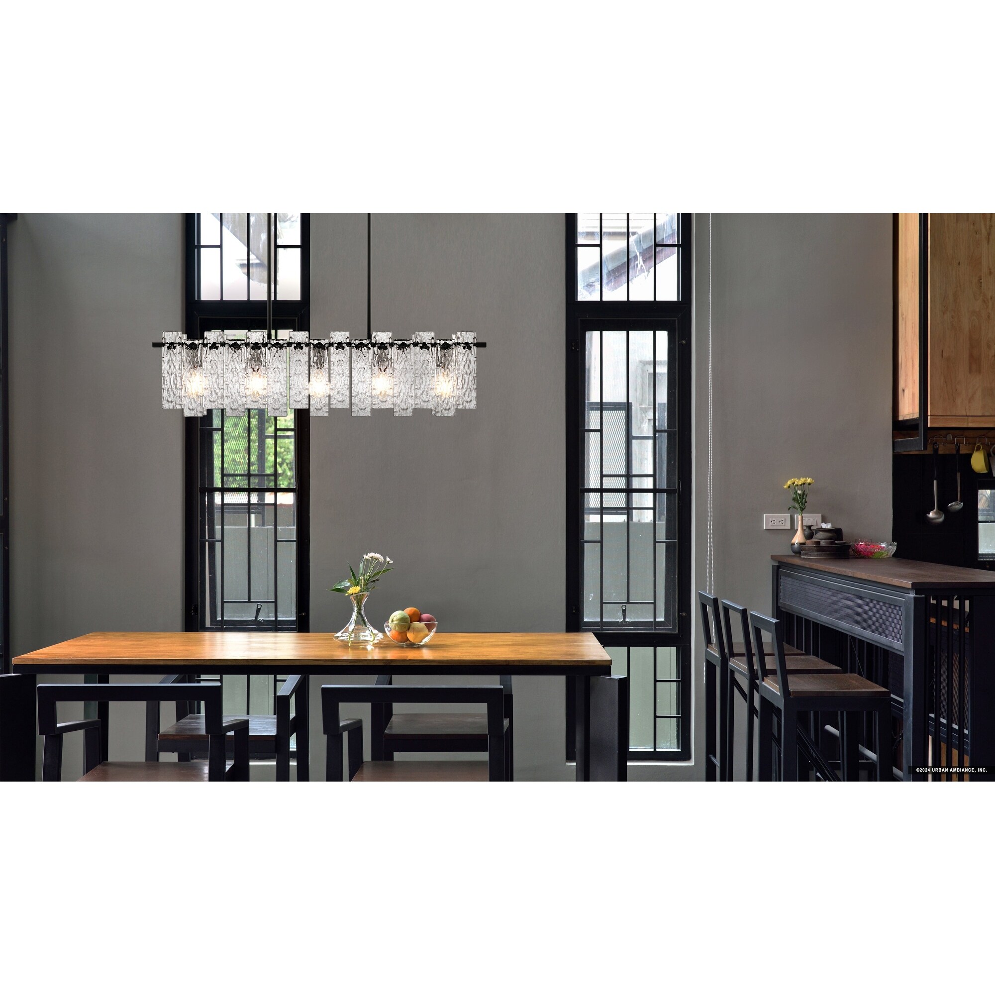 Luxury Glam Chandelier, 10.00H x 39.50W, with Eclectic Style