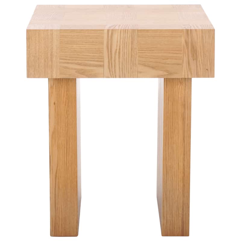 SAFAVIEH Famoni End Table - 18"W x 18"D x 21"H - Natural