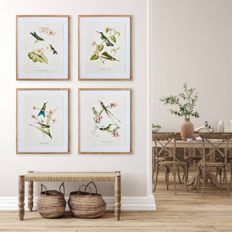 Hummingbirds With Blush Blooms
