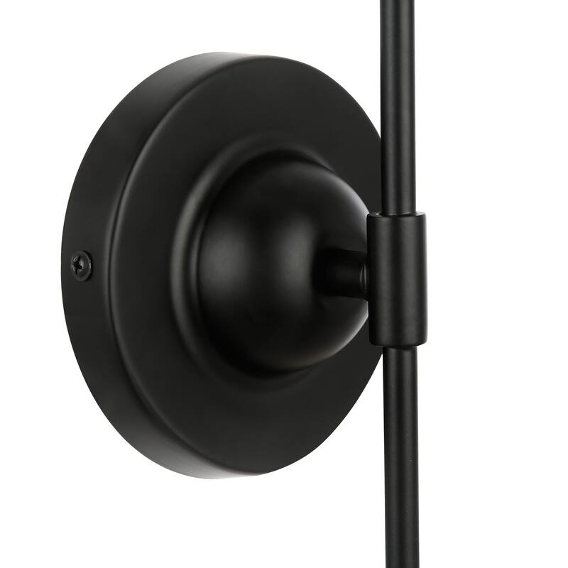 Light Society Cellini 2-Light Wall Sconce - Black/Clear