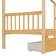preview thumbnail 33 of 72, Creativity House Bed Twin Size Frame with 2 Wood Drawers for Boys Girls, Wood Platform Bed with Roof No Box Spring Needed