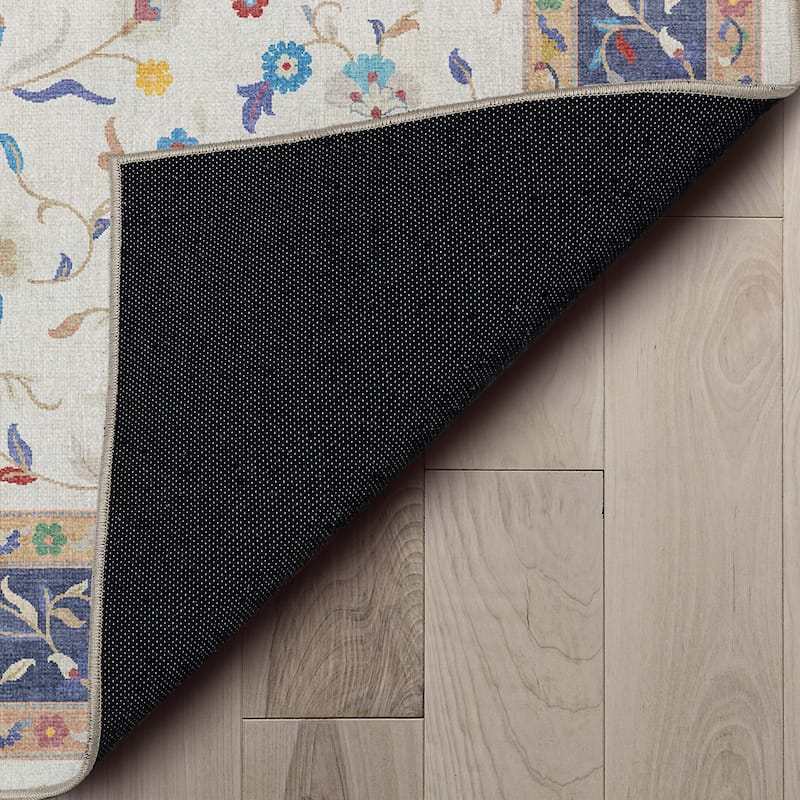 Well Woven Crayola Traditional Floral Elegance Modern 5' x 7' Low-Pile Rug - 5' x 7'