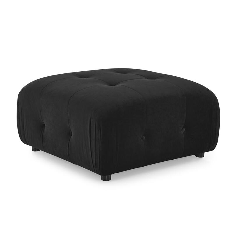 Modular L Shaped Sectional Sofa, Button Tufted Designed with Ottoman