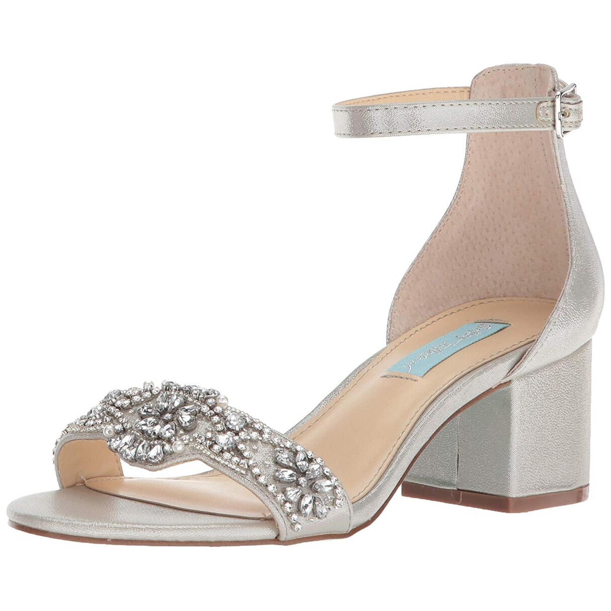betsey johnson silver sandals