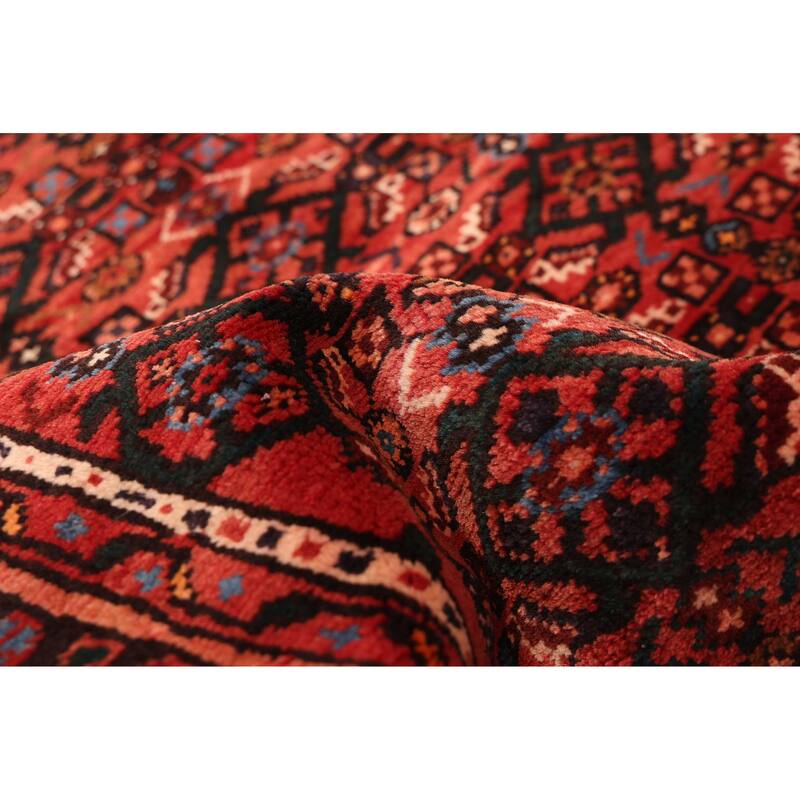 ECARPETGALLERY Hand-knotted Andelz Red Wool Rug - 3'0 x 11'7