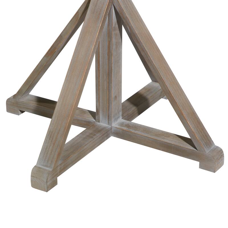 Wood Accent Table with X Shaped Legs - White or Brown - Roche River Decor
